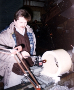 Machining a telescope component on the lathe
